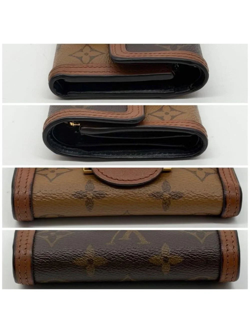 Louis Vuitton Portefeuille Dauphine Compact Reverse Monogram Wallet